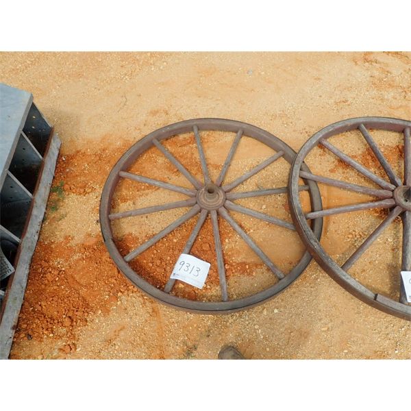 46" WOOD WAGON WHEEL (C-6)