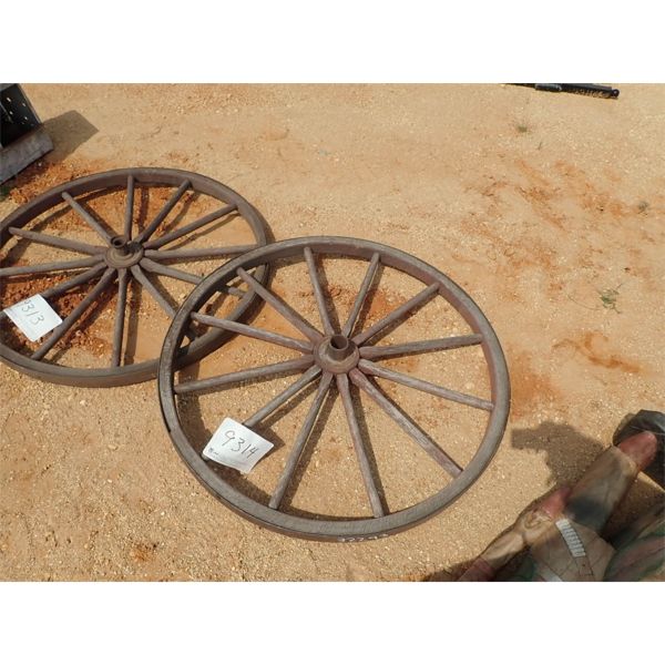 46" WOOD WAGON WHEEL (C-6)