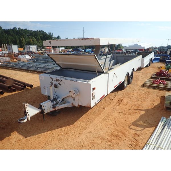 84" X 15.5' METAL TRAILER W/LIFTOP & STORAGE BOX (B9)