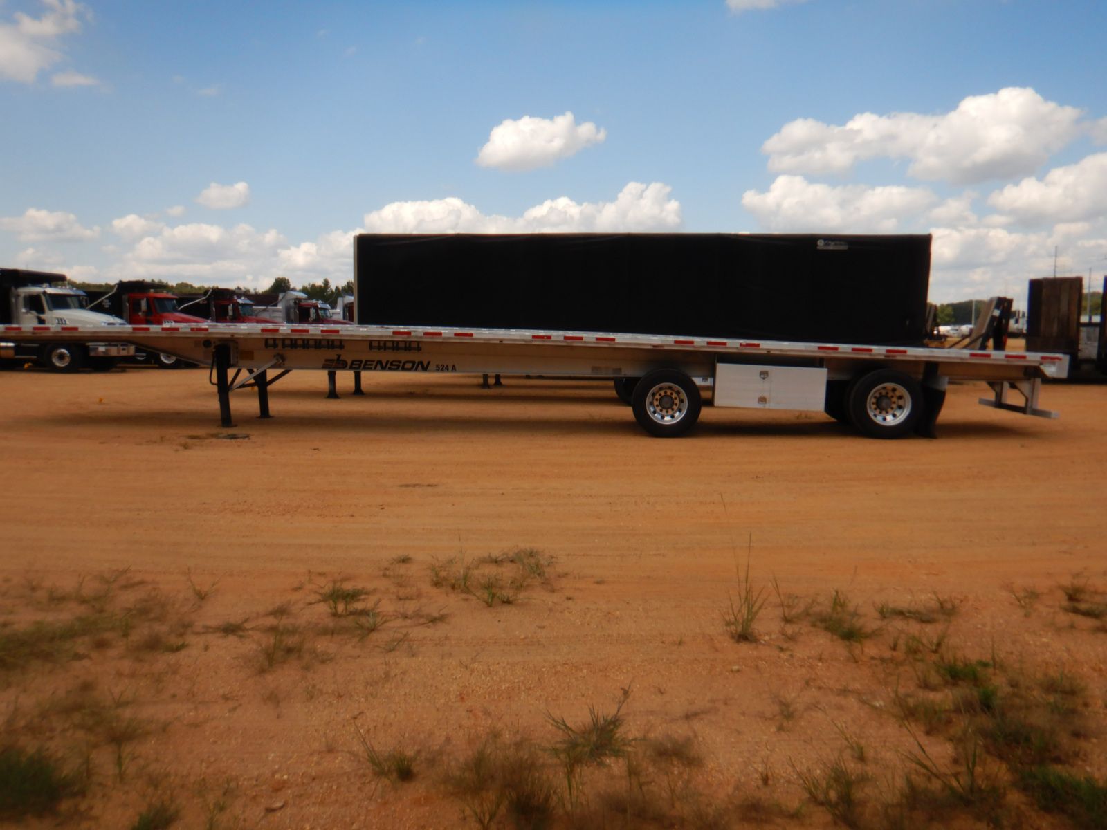2017 BENSON 524A Flatbed Trailer J.M. Wood Auction Company, Inc.