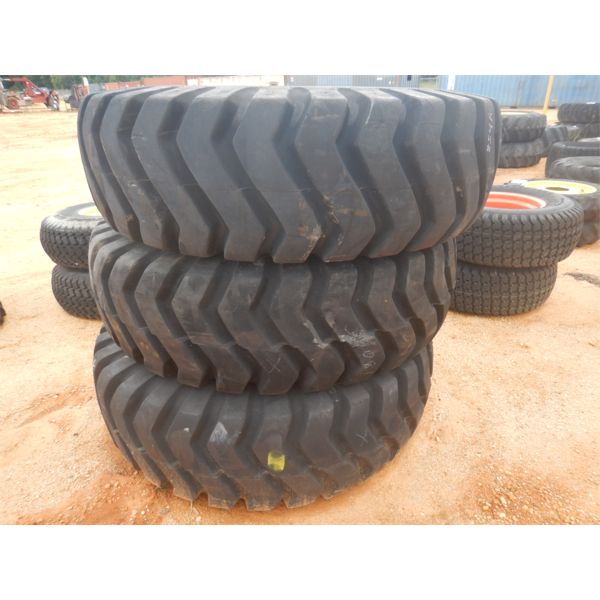 (3) 18.00R25 TIRES (C7)