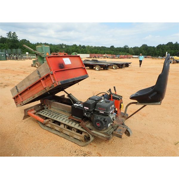 MINI CRAWLER TRACTOR w/push blade & hyd dump bed, gas engine (B-2)