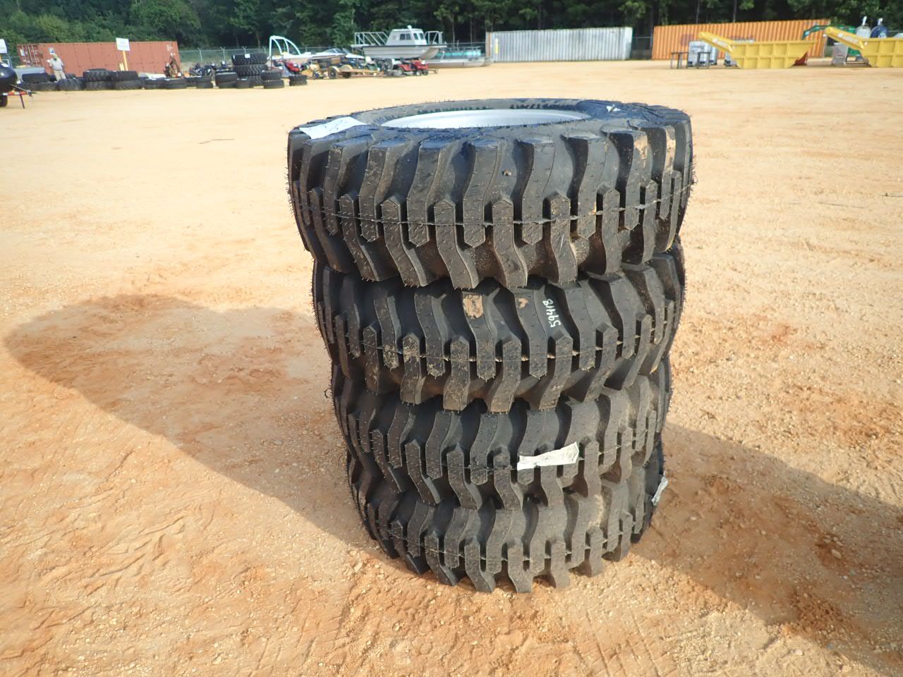 (1) SET 12.58018 NON HWY LOADER BACKHOE TIRES ON RIMS (UNUSED) J.M