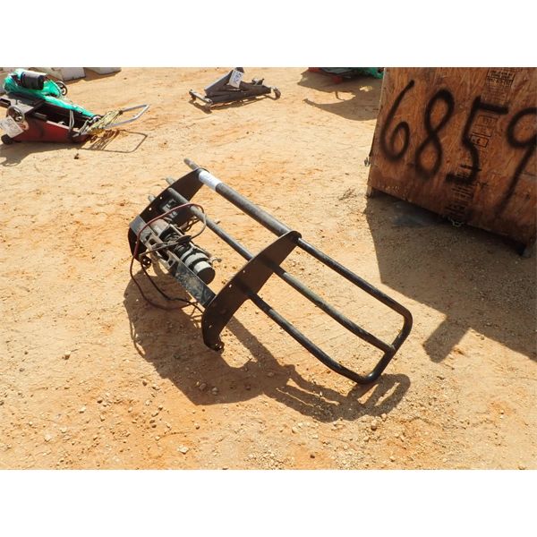 RANCH HAND BRUSH GUARD BUMPER W/8000 LB WINCH
