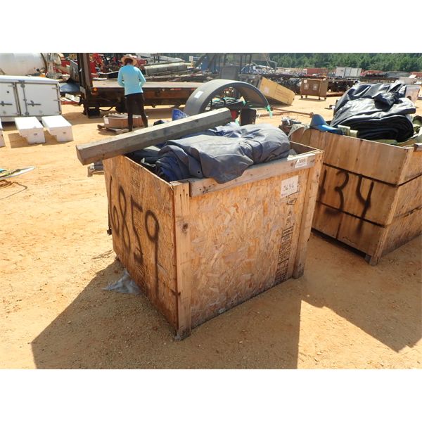 (1) BOX TRAILER TARPS, TIE DOWN STRAPS (A-1)