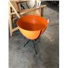 Image 2 : DESIGN WITHIN REACH BULLET ORANGE 22"H PLANTER