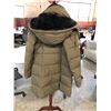 Image 2 : DKNY GREEN AND BLACK LADIES MID LENGTH WINTER COAT SIZE MEDIUM