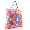 Image 2 : Chanel CC Tote Printed Nylon Large Blue, Multicolor, Purple