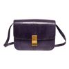 Image 1 : Celine Purple Lizard Skin Leather Medium Box Shoulder Bag
