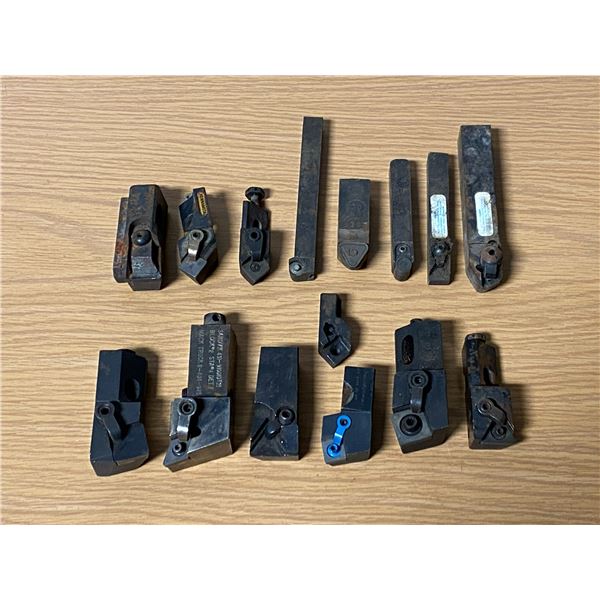 Lot of (15) Misc. Small Lathe Tool Holder