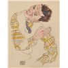 Image 1 : Austrian Mixed Media on Paper Signed Egon Schiele