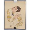 Image 2 : Austrian Mixed Media on Paper Signed Egon Schiele