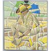 Image 2 : Mexican Oil on Paper Signed Diego Rivera