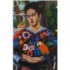 Image 1 : Mexican Mixed Media on Canvas Signed Frida Kahlo