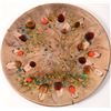 Image 1 : Vintage California Cloissone Enamel on Copper Charger Platter- LARGE 24"  [142418]