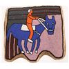 Image 1 : Indian Rider, Beaded Panel  [147249]