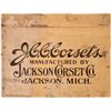 Image 1 : J.C.C. Corsets Original Advertising Sign, c1900  [146564]