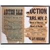 Image 2 : Auction Advertising Broadsides  [146592]