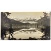 Image 1 : Old Alaska Photograph of Auk Lake & Mendenhall Glacier  [146849]