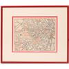 Image 2 : World War II Red Cross Maps, Paris, London, Framed  [146531]