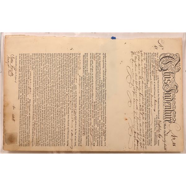 18th Century Indenture 148587