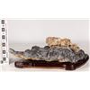 Image 2 : Chinese Viewing Stone - Lingbi Stone w/Calcite  [149050]