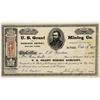 Image 1 : U.S. Grant Mining Company Stock Certificate  [143616]