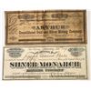 Image 1 : 2 Humboldt County Certificates: Silver Monarch &Arthur Cons.  [144063]