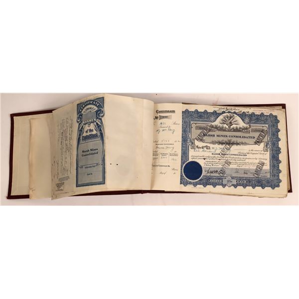Mining Stock Certificate Book; 1922  [146945]