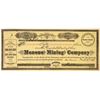 Image 1 : Monona Mining Company Stock Certificate  [144070]
