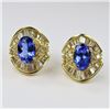 Image 1 : Gorgeous Tanzanite and Diamond Earrings