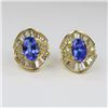 Image 4 : Gorgeous Tanzanite and Diamond Earrings