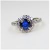 Image 5 : Beautiful Ceylon Blue Sapphire and Diamond Ring