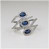 Image 2 : Irresistible Blue Sapphire and Diamond Ring