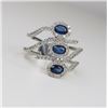 Image 3 : Irresistible Blue Sapphire and Diamond Ring