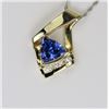 Image 4 : Brilliant Tanzanite and Diamond Pendant