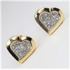 Image 1 : Dazzling Heart Shaped Diamond Earrings