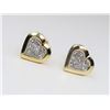 Image 2 : Dazzling Heart Shaped Diamond Earrings