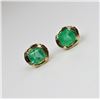 Image 3 : Vibrant Emerald Earrings