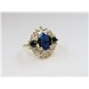 Image 2 : Wonderful Blue Sapphire and Diamond Ring