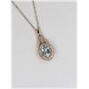 Image 2 : Beautiful Aquamarine and Diamond Pendant
