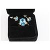 Image 1 : Ladies Topaz Ring & Earrings Set