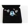Image 2 : Ladies Topaz Ring & Earrings Set