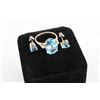 Image 3 : Ladies Topaz Ring & Earrings Set