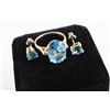 Image 4 : Ladies Topaz Ring & Earrings Set