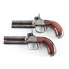 Image 1 : Pair of Over & Under Percussion Pistols
