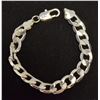 Image 1 : SOLID MIAMI CUBAN LINK BRACELET SILVER