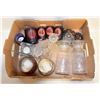 Image 1 : BOX OF VARIOUS CANDLE HOLDERS + OTHER HOUSEHOLD