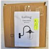 Image 1 : LURLING FARMHOUSE LIGHT UP WALL SCONCE, BLACK