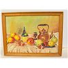 Image 1 : ORIGINAL FRUIT OIL PAINTING SIGNED BY DESEROUX